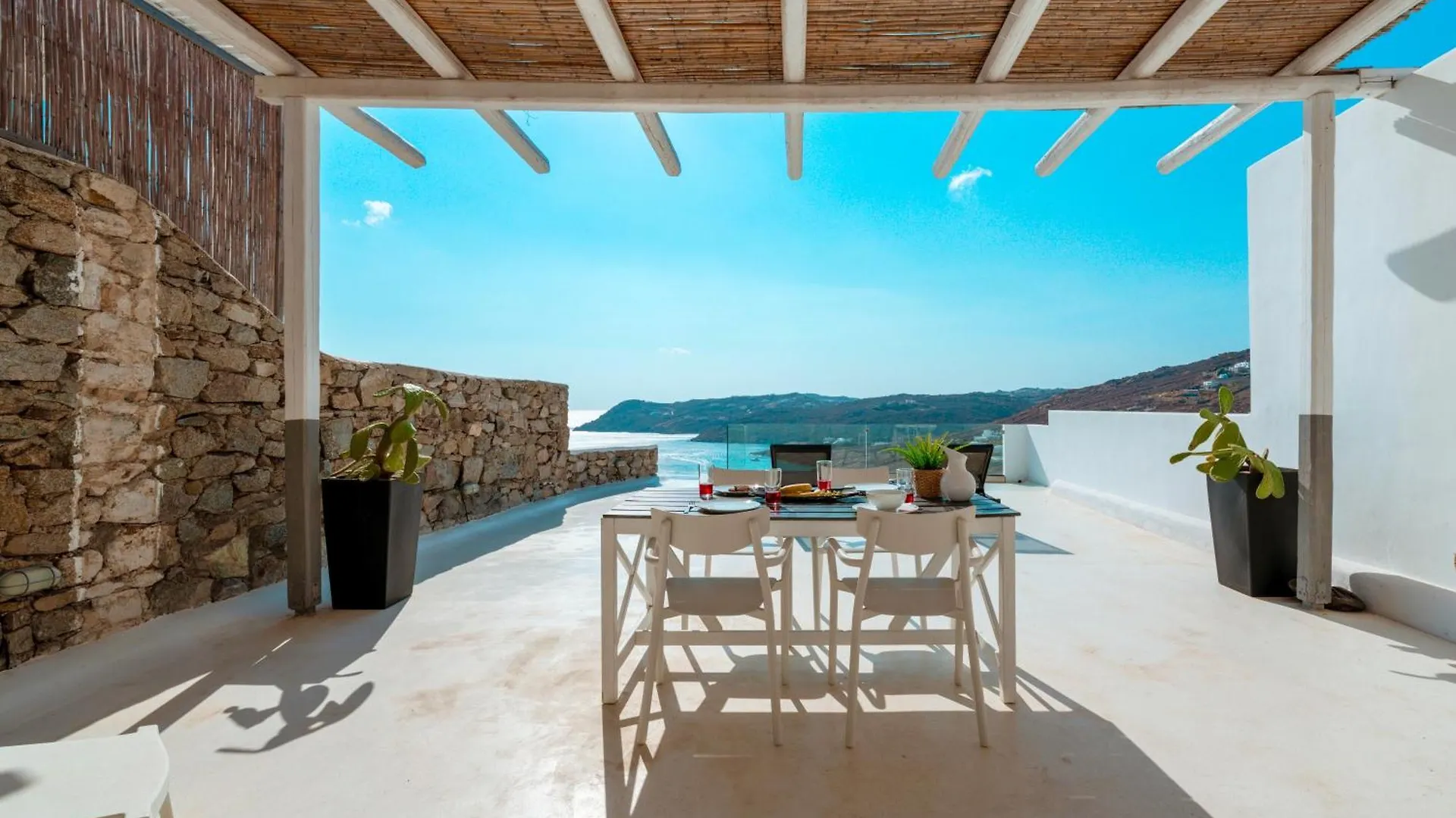 Elia House With Amazing View On The Beach Mykonos Villa Mykonos Town Görögország